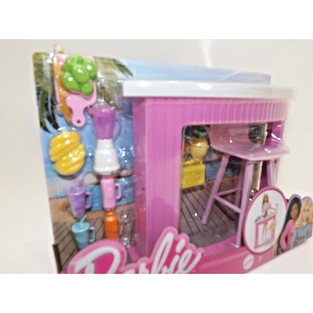 Barbie Accessories Doll House Furniture and Decor  Poolside Smoothie Bar
